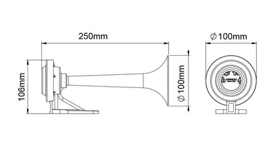 ΚΟΡΝΑ ΑΕΡΟΣ ΤΡΟΜΠΕΤΑ ΑΠΟ ABS