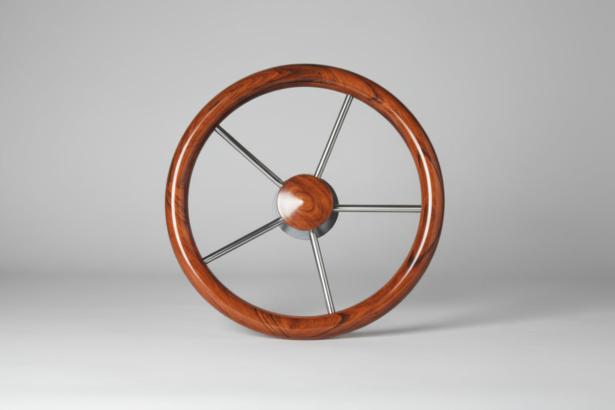 ΤΙΜΟΝΙ ΙΝΟΧ TEAK 35cm