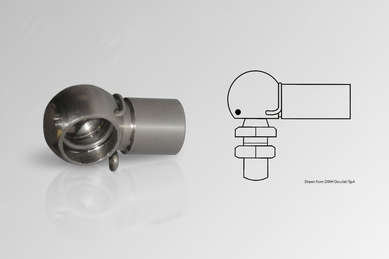ΑΚΡΟ ΑΜΟΡΤΙΣΕΡ ΓΙΑ ΜΠΙΛΙΑ INOX Φ10mm - για σκάφη αναψυχής - Ναυτιλιακός εξοπλισμός - Stefanou Marine