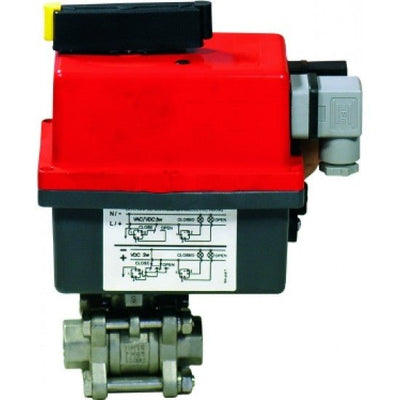 ΑνοξείδωτοςΣφαιρικός Κρουνός ΣΕΤ με Η/Κ 24 - 240Vac/dc 3" - για σκάφη αναψυχής - Ναυτιλιακός εξοπλισμός - Stefanou Marine