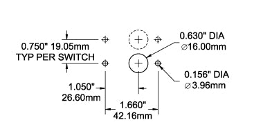BLUE SEA SWITCH TOGGLE SPDT (ON)-OFF-(ON) 8208