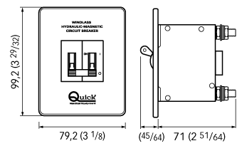 ΘΕΡΜΟΜΑΓΝΗΤΙΚΟΣ ΔΙΑΚΟΠΤΗΣ QUICK 150Α 10150 FD1015000000A00 - για σκάφη αναψυχής - Ναυτιλιακός εξοπλισμός - Stefanou Marine