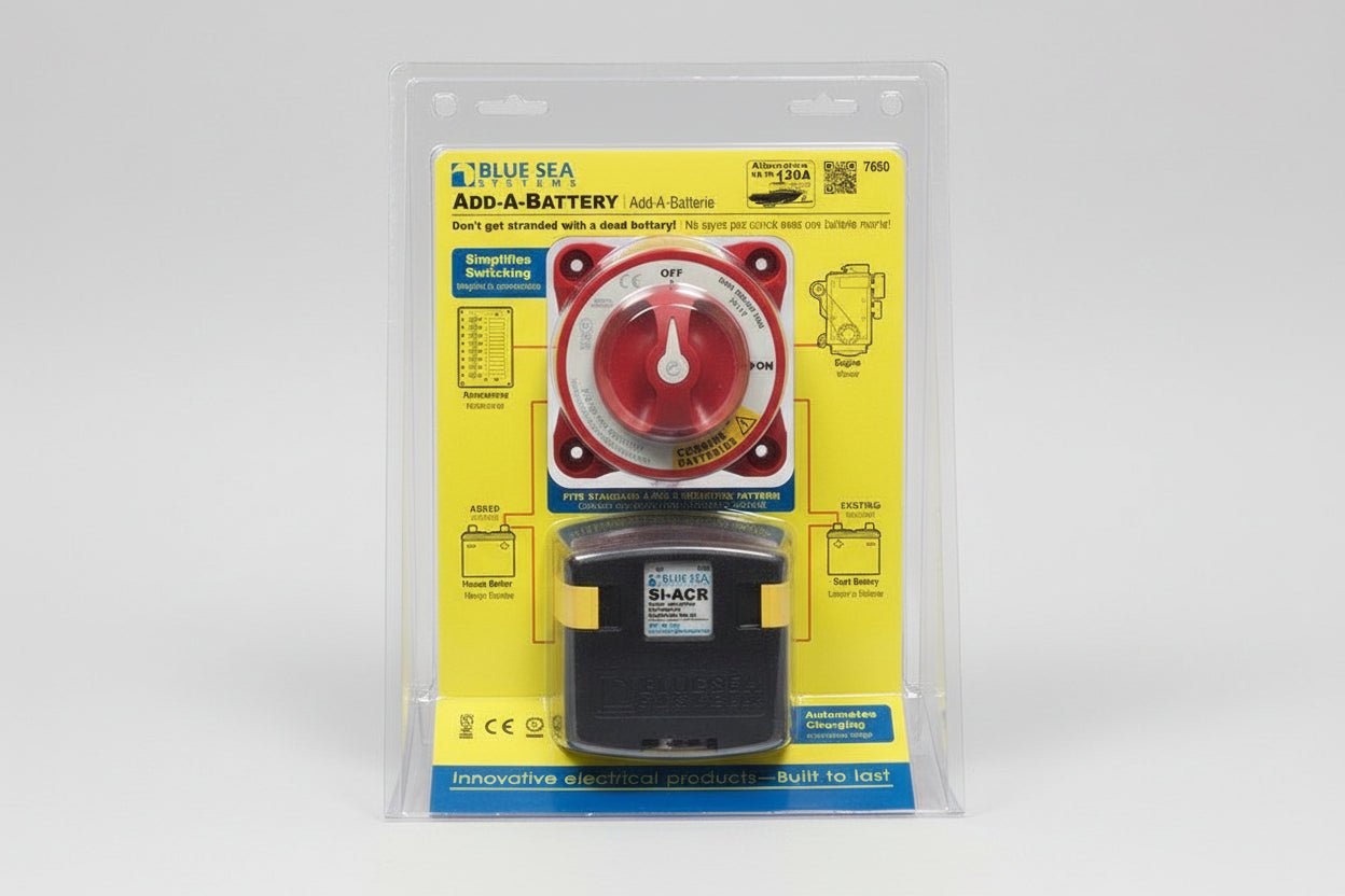 BLUE SEA ΚΙΤ ΑΥΤΟΜΑΤΗΣ ΦΟΡΤΙΣΗΣ 120A 7650 - για σκάφη αναψυχής - Ναυτιλιακός εξοπλισμός - Stefanou Marine