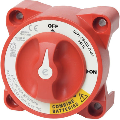 ΕΠΙΛΟΓΕΑΣ BLUE SEA E - SERIES ON - OFF - BOTH 350A 5511E - για σκάφη αναψυχής - Ναυτιλιακός εξοπλισμός - Stefanou Marine
