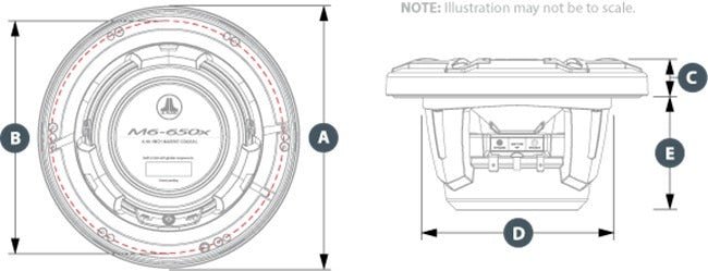 ΗΧΕΙΑ 6.5in - 165mm JL AUDIO M6 - 650X - S - GWGW - I LED - για σκάφη αναψυχής - Ναυτιλιακός εξοπλισμός - Stefanou Marine