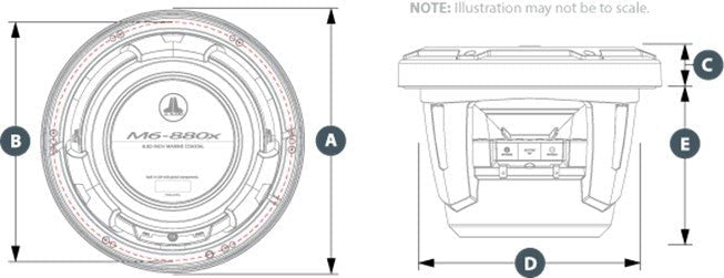 ΗΧΕΙΑ 8.8in - 224mm JL AUDIO M6 - 880X - C - GWGW - για σκάφη αναψυχής - Ναυτιλιακός εξοπλισμός - Stefanou Marine