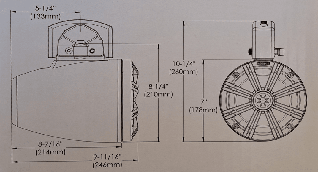 ΗΧΕΙΑ ΠΥΡΓΟΙ 6.5in - 165mm KICKER 45KMTC65W LED ΛΕΥΚΑ - για σκάφη αναψυχής - Ναυτιλιακός εξοπλισμός - Stefanou Marine