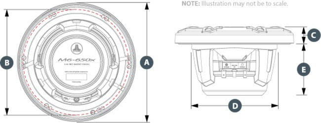 ΗΧΕΙΑ 6.5in-165mm JL AUDIO M6-650X-S-GWGW-I LED
