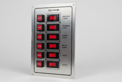 ΠΙΝΑΚΑΣ 6Θ ΜΕ ΑΥΤΟΜΑΤΕΣ ΑΣΦΑΛΕΙΕΣ ΑΛΟΥΜΙΝΙΟΥ - για σκάφη αναψυχής - Ναυτιλιακός εξοπλισμός - Stefanou Marine