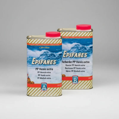 PP Varnish Extra Βερνίκι Για Teak Γυαλιστερό Διάφανο Α+Β 2lt - για σκάφη αναψυχής - Ναυτιλιακός εξοπλισμός - Stefanou Marine