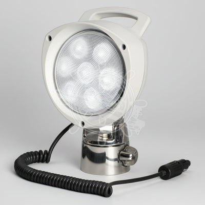 ΠΡΟΒΟΛΕΑΣ ΜΕ INOX ΒΑΣΗ 7x3W LEDS 12/24V - για σκάφη αναψυχής - Ναυτιλιακός εξοπλισμός -Stefanou Marine
