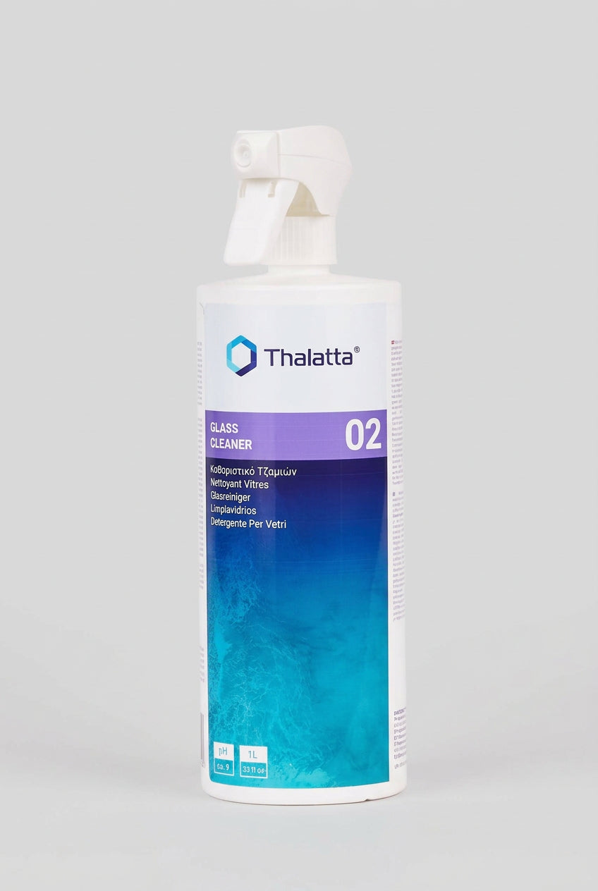 Καθαριστικό τζαμιών & plexiglass thalatta glass cleaner 02 1lt