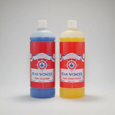 TEAK WONDER Σετ Συντήρησης Teak Cleaner+Brightener Combo Pack 2lt - για σκάφη αναψυχής - Ναυτιλιακός εξοπλισμός - Stefanou Marine