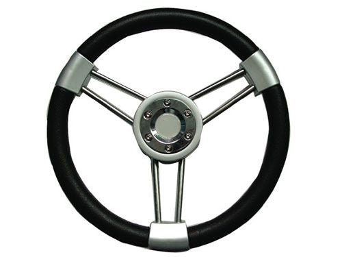 ΤΙΜΟΝΙ ΑΠΟ ΜΑΛΑΚΗ ΠΟΛΥΟΥΡΕΘΑΝΗ ΚΑΙ ΑΝΟΔΙΩΜΕΝΟ ΑΛΟΥΜΙΝΙΟ 35cm - για σκάφη αναψυχής - Ναυτιλιακός εξοπλισμός - Stefanou Marine