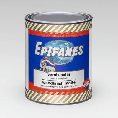 Woodfinish Matte Βερνίκι Ξύλου Διάφανο Ματ, 1lt - για σκάφη αναψυχής - Ναυτιλιακός εξοπλισμός - Stefanou Marine