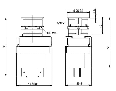 ΔΙΑΚΟΠΤΗΣ ON/OFF TOUCH ΦΩΤΙΖΟΜΕΝΟΣ 20Α BOAT GUARD