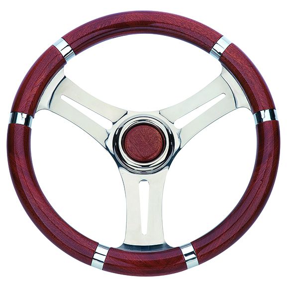 ΤΙΜΟΝΙ ΜΕ INOX ΑΚΤΙΝΕΣ  ΞΥΛΟ 35cm