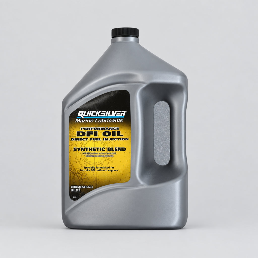 Λάδι Quicksilver Performance DFI 2T για εξωλέμβιες άμεσου ψεκασμού, 4 L