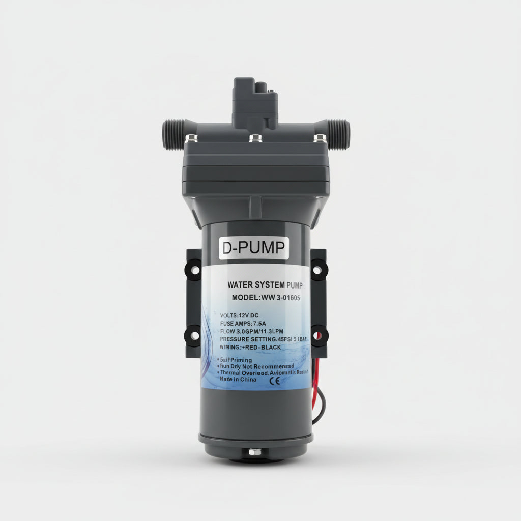 Αντλία Νερού Πιεστική D-PUMP 12V 11,3 Lt/min – 45 PSI / 3,1 Bar