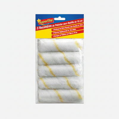 Supertite 3182 Ανταλλακτικά για Ρολό Βαφής 10cm 5ΤΜΧ