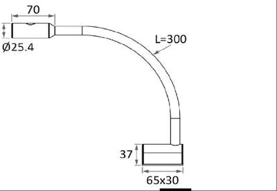 ΦΩΣ ΑΝΑΓΝΩΣΗΣ LED ΧΡΩΜΕ ΕΥΚΑΜΠΤΟ ΜΕ USB 12/24V