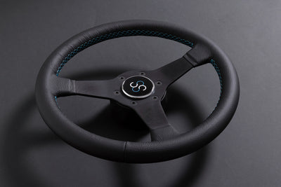 Τιμόνι Σκάφους Castelli LITUS 3 Ακτίνων Ø330mm – Ανοδιωμένο Αλουμίνιο με Δερμάτινη Επένδυση
