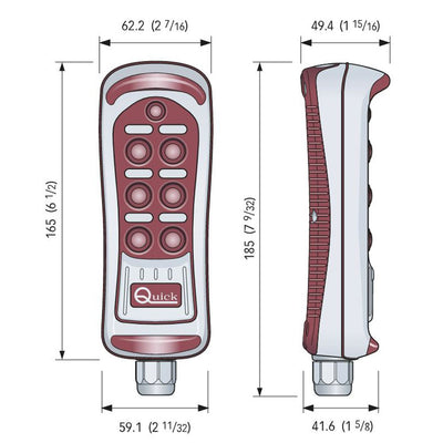 HRC1006L ΧΕΙΡΙΣΤΗΡΙΟ ΕΝΣΥΡΜΑΤΟ QUICK 6 ΟΔΩΝ ΦΩΣ LED FPHRC1006L00D00
