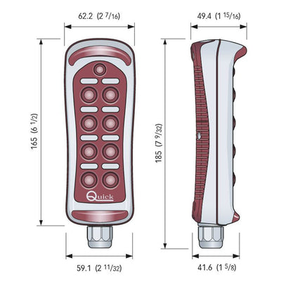 HRC1008 ΧΕΙΡΙΣΤΗΡΙΟ ΕΝΣΥΡΜΑΤΟ QUICK 8 ΟΔΩΝ FPHRC1008000C00