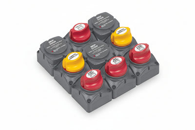 ΠΑΝΕΛ ΔΙΑΝΟΜΗΣ BEP ΓΙΑ ΤΡΙΠΛΗ ΕΓΚΑΤΑΣΤΑΣΗ ΕΞΩΛΕΜΒΙΩΝ, 4 BATTERY BANKS 719-140A-DVSR