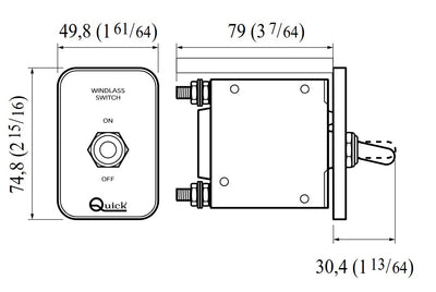 ΘΕΡΜΟΜΑΓΝΗΤΙΚΟΣ ΔΙΑΚΟΠΤΗΣ QUICK WCB 80Α FDWCB0800000B00
