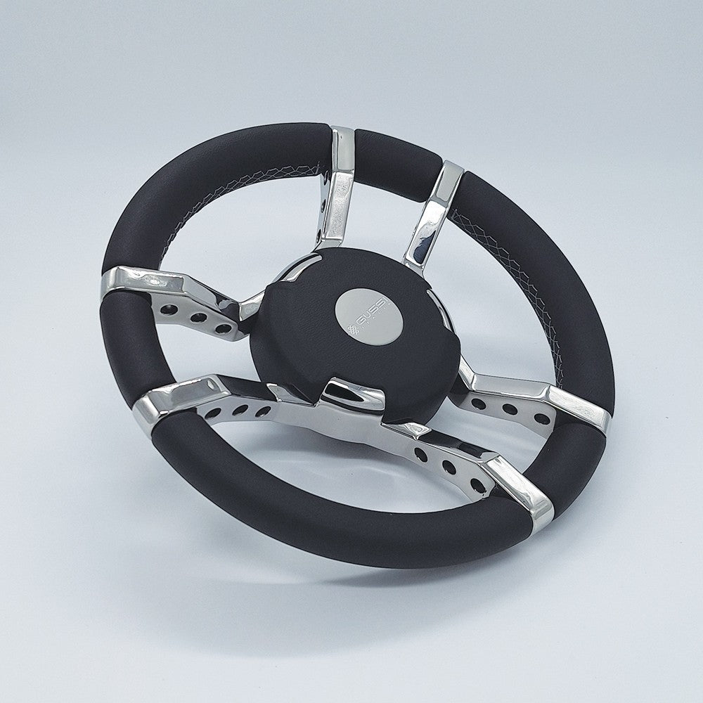 ΤΙΜΟΝΙ GUSSI 011 SS SPOKE ΜΑΥΡΟ-ΔΕΡΜΑ