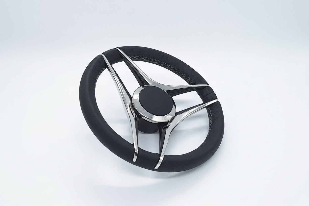 ΤΙΜΟΝΙ GUSSI VENEZIA S.STEEL, ΜΑΥΡΟ ΔΕΡΜΑ