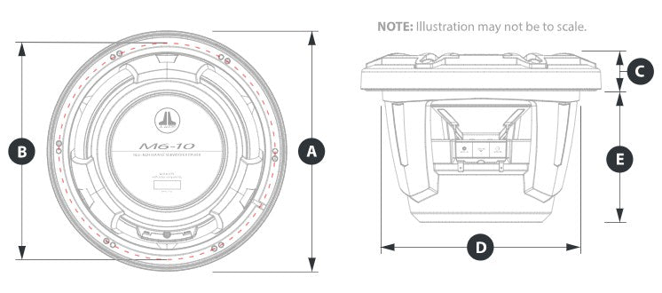 SUBWOOFER 10in-250mm JL AUDIO M6-10IB-S-GWGW-4