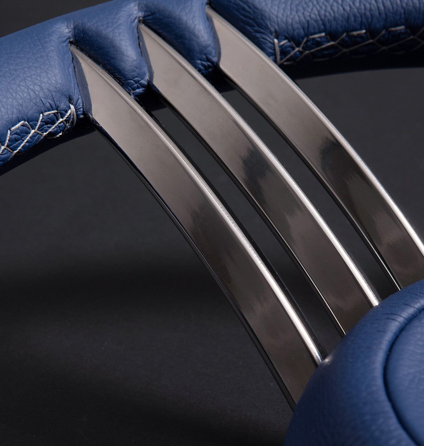 Τιμόνι Σκάφους Castelli Poseidone 3 Ακτίνων Ø350mm – AISI 316 / Δερμάτινη Επένδυση