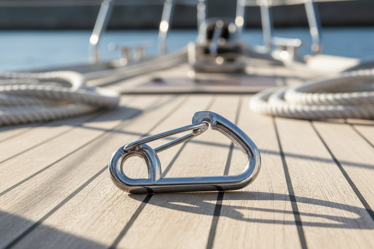 ΑΓΚΙΣΤΡΑ ΙΝΟΧ ΑΥΤΟΜΑΤΑ ΜΕ ΕΝΣΩΜΑΤΩΜΕΝΟ ΕΛΑΤΗΡΙΟ - για σκάφη αναψυχής - Ναυτιλιακός εξοπλισμός - Stefanou Marine