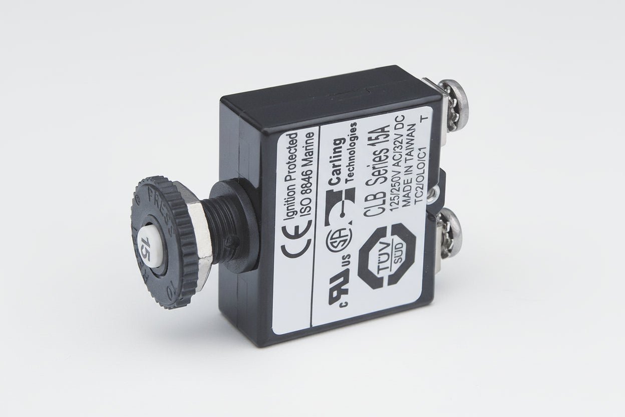 BLUE SEA ΑΣΦΑΛΕΙΑ ΘΕΡΜΙΚΗ PUSH BUTTON SCREW 2129 - για σκάφη αναψυχής - Ναυτιλιακός εξοπλισμός - Stefanou Marine