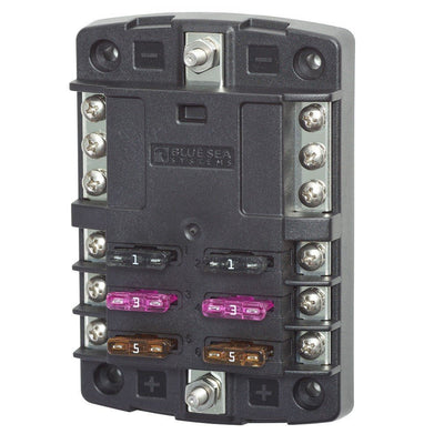 ΔΙΑΝΟΜΕΑΣ BLUE SEA ST BLADE 6 ΑΣΦΑΛΕΙΩΝ ΜΕ ΓΕΙΩΣΕΙΣ 5030 - για σκάφη αναψυχής - Ναυτιλιακός εξοπλισμός - Stefanou Marine