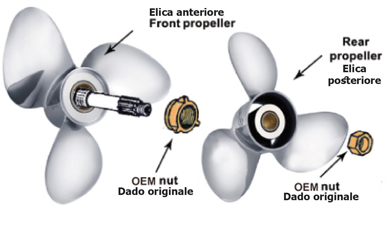 VOLVO PENTA COUNTER-ROTATING PROPELLERS  Left  Front