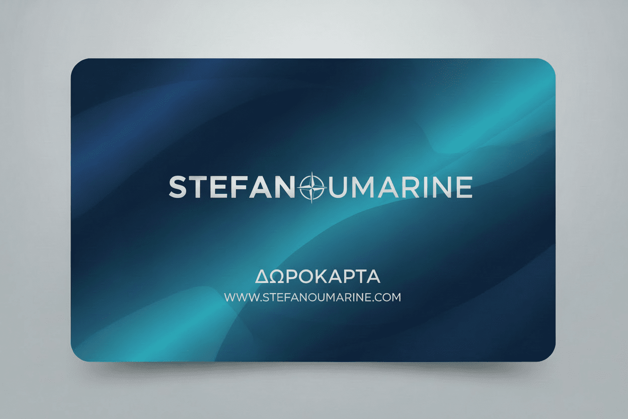 ΔΩΡΟΚΑΡΤΑ STEFANOU MARINE - για σκάφη αναψυχής - Ναυτιλιακός εξοπλισμός - Stefanou Marine