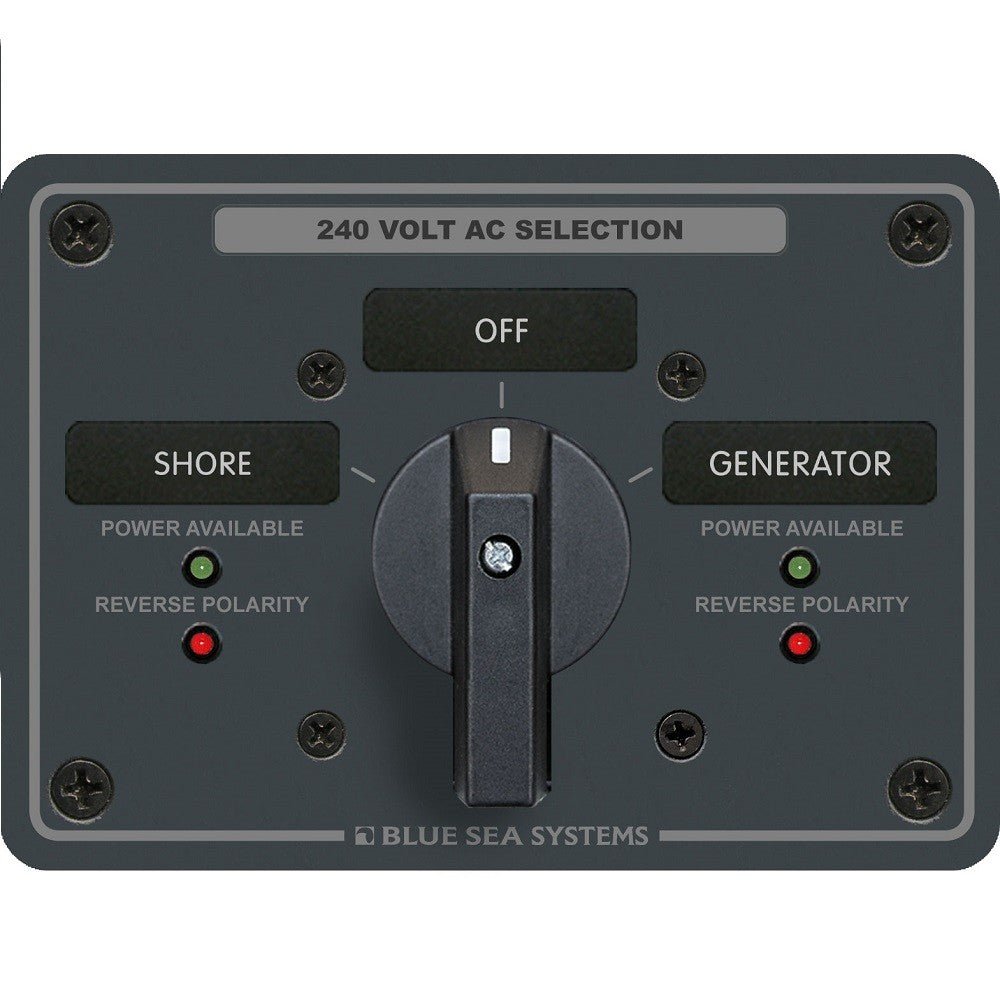 ΕΠΙΛΟΓΕΑΣ BLUE SEA AC 2ΘΕΣΕΩΝ - 3ΠΟΛΩΝ 65Α +OFF 8363 - για σκάφη αναψυχής - Ναυτιλιακός εξοπλισμός - Stefanou Marine