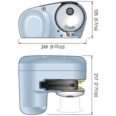 ΕΡΓΑΤΗΣ ΑΓΚΥΡΑΣ QUICK GENIUS GP2 12V - για σκάφη αναψυχής - Ναυτιλιακός εξοπλισμός - Stefanou Marine