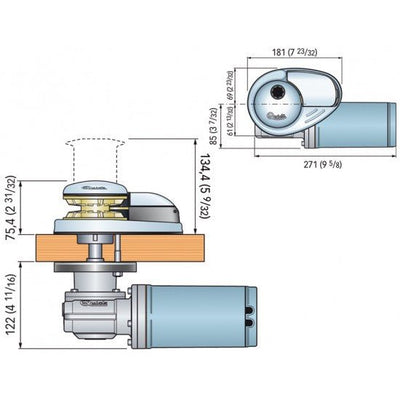 ΕΡΓΑΤΗΣ ΑΓΚΥΡΑΣ QUICK PRINCE DP1 500W - 12V - για σκάφη αναψυχής - Ναυτιλιακός εξοπλισμός - Stefanou Marine