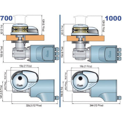 ΕΡΓΑΤΗΣ ΑΓΚΥΡΑΣ QUICK PRINCE DP2 12V 700/1000 - για σκάφη αναψυχής - Ναυτιλιακός εξοπλισμός - Stefanou Marine