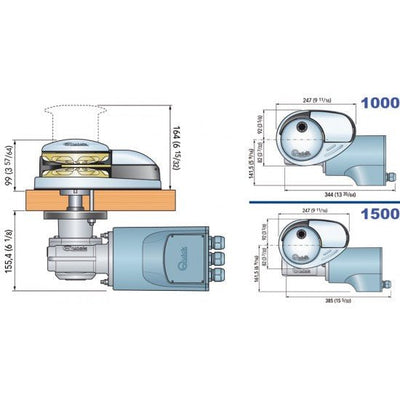 ΕΡΓΑΤΗΣ ΑΓΚΥΡΑΣ QUICK PRINCE DP3 1500W / 1000W - για σκάφη αναψυχής - Ναυτιλιακός εξοπλισμός - Stefanou Marine