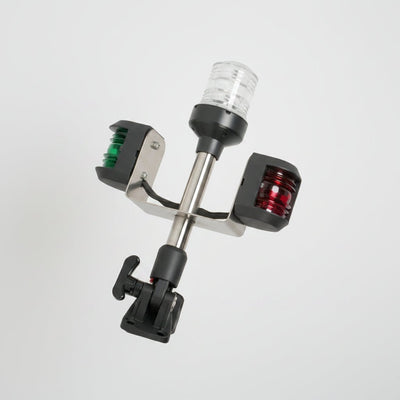 ΦΑΝΟΣ ΤΡΙΦΩΤΟΣ ΜΕ ΙΣΤΟ ΚΑΙ ΒΑΣΗ ΝΑΪΛΟΝ - ΣΠΑΣΤΟΣ - για σκάφη αναψυχής - Ναυτιλιακός εξοπλισμός - Stefanou Marine