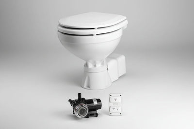 Ηλεκτρική Τουαλέτα Johnson AquaT Silent Electric Compact - για σκάφη αναψυχής - Ναυτιλιακός εξοπλισμός - Stefanou Marine