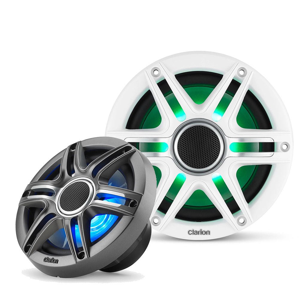 ΗΧΕΙΑ 6.5in - 165 mm CLARION COAXIAL RGB LED PREMIUM CMSP - 651RGB - SWG - για σκάφη αναψυχής - Ναυτιλιακός εξοπλισμός - Stefanou Marine