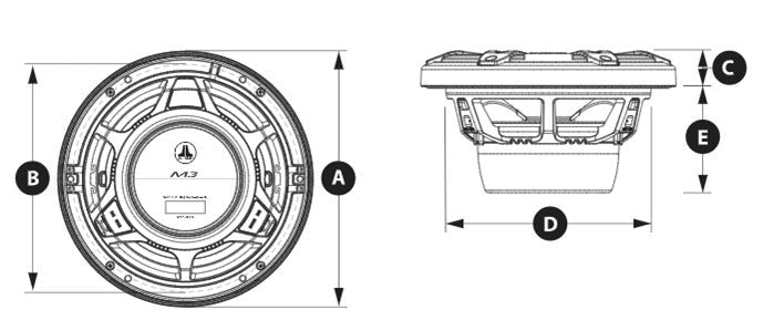 ΗΧΕΙΑ 6.5in - 165mm JL AUDIO M3 - 650X - C - GW - για σκάφη αναψυχής - Ναυτιλιακός εξοπλισμός - Stefanou Marine