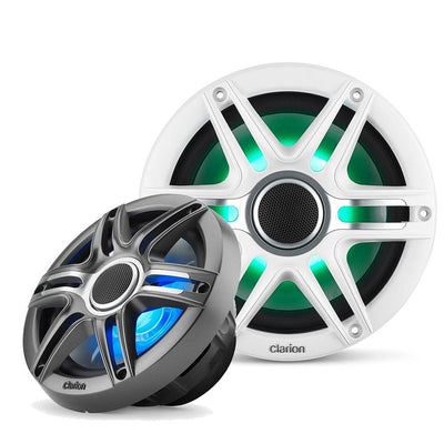 ΗΧΕΙΑ 7.7in - 196 mm CLARION COAXIAL RGB LED PREMIUM CMSP - 771RGB - SWG - για σκάφη αναψυχής - Ναυτιλιακός εξοπλισμός - Stefanou Marine