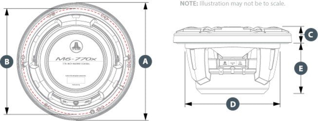 ΗΧΕΙΑ 7.7in - 196mm JL AUDIO M6 - 770X - S - GWGW - για σκάφη αναψυχής - Ναυτιλιακός εξοπλισμός - Stefanou Marine